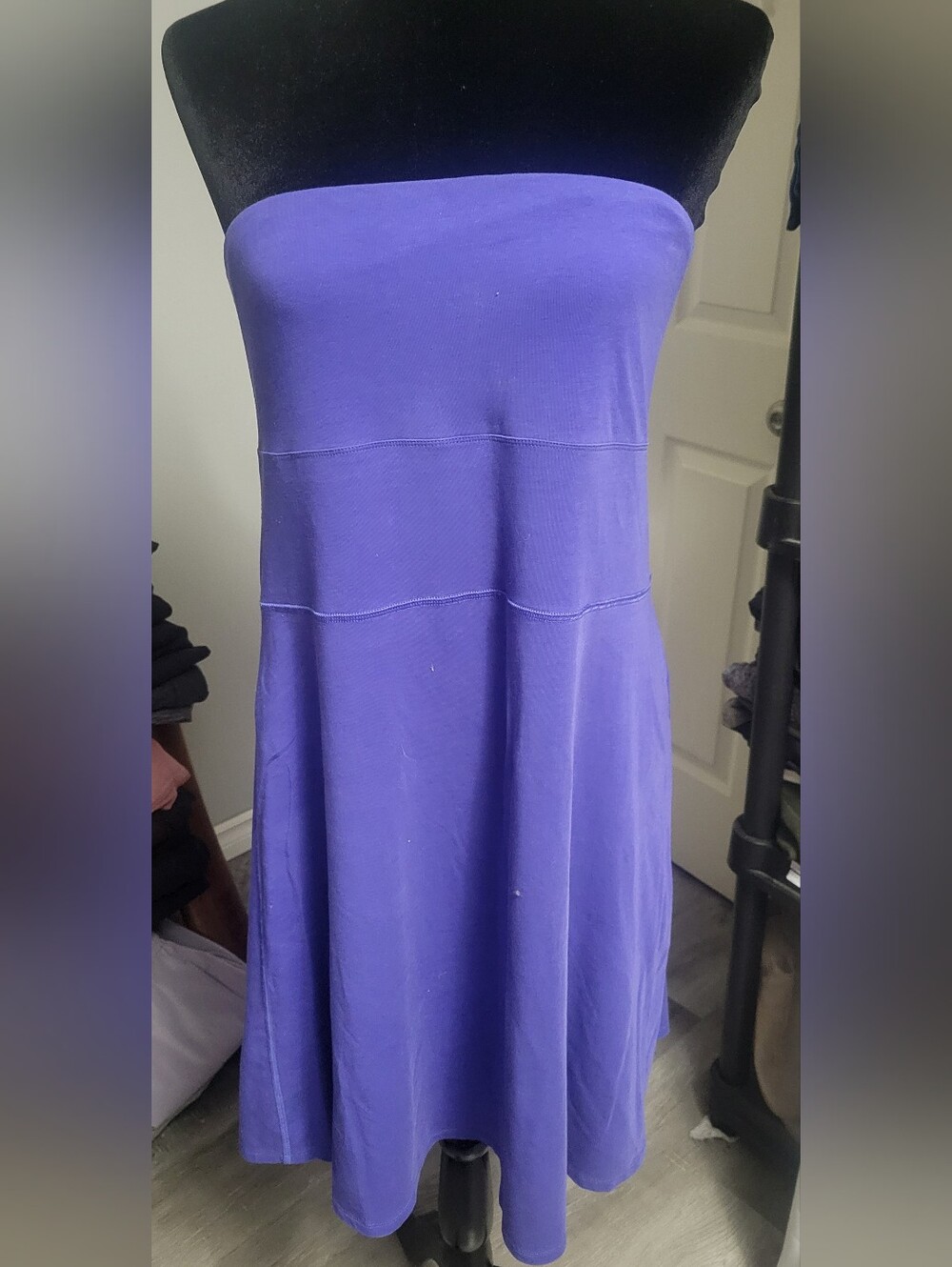 Lululemon Size 12 Reversible Midi Dress / Maxi Skirt Purple Floral